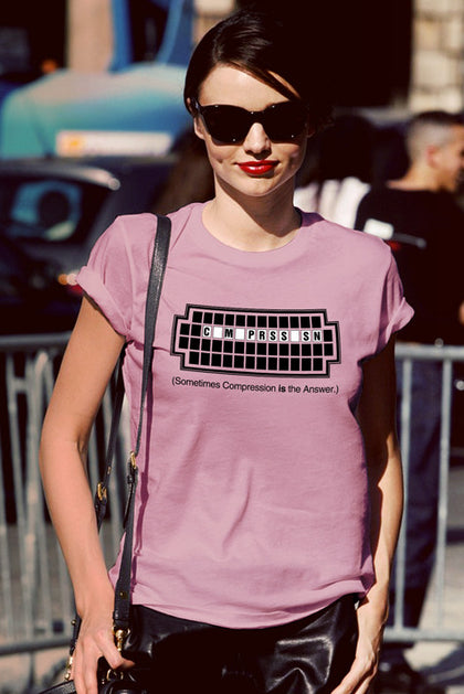 FunkyShirty Sometimes Compression is the Answer (Women)  Creative Design - FunkyShirty
