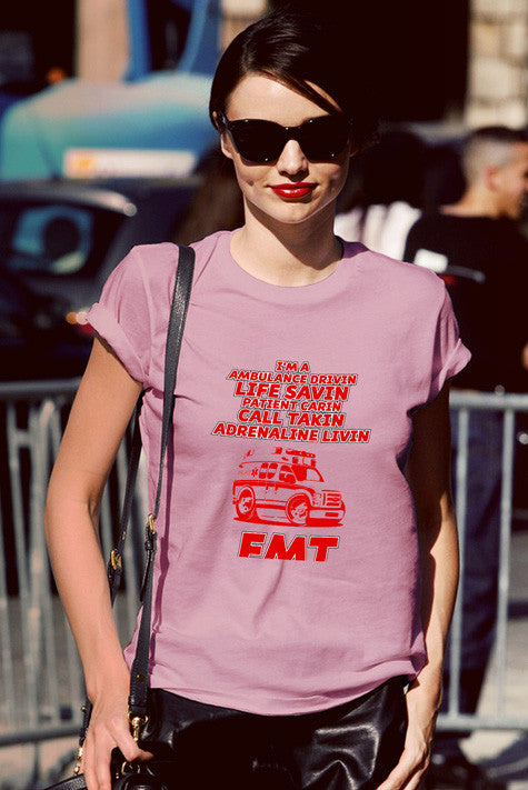 Im a Ambulance Drivin Life Savin Patient Cavin Call Taken Adrenaline Kivin EMT (Women)