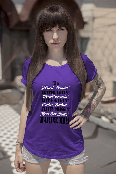 I'm a Letter Lovi'n Love Givi'n Status Braggi'n Marine MOM