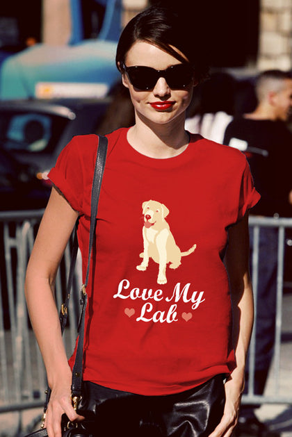 FunkyShirty LOve my Lab (Women)  Creative Design - FunkyShirty