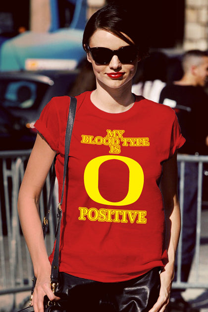 FunkyShirty My Blood Type is O Positive (Women)  Creative Design - FunkyShirty