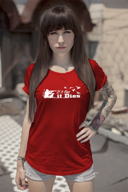 FunkyShirty If it Flies it Dies (Women)  Creative Design - FunkyShirty