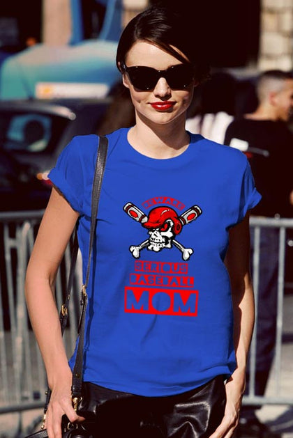 FunkyShirty Beware Serious Baseball Mom  Creative Design - FunkyShirty