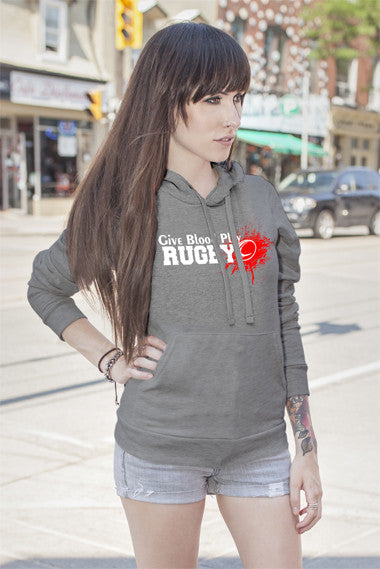 FunkyShirty Give Blood Play Rugby (Women)  Creative Design - FunkyShirty