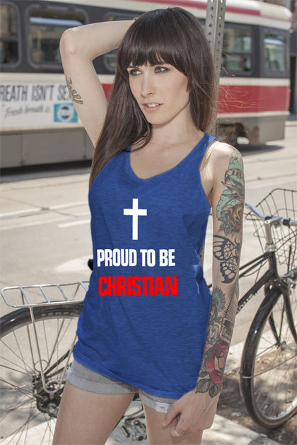 FunkyShirty Proud to be Christian (Women)  Creative Design - FunkyShirty