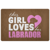 This Girl Loves Her Labrador - Doormat