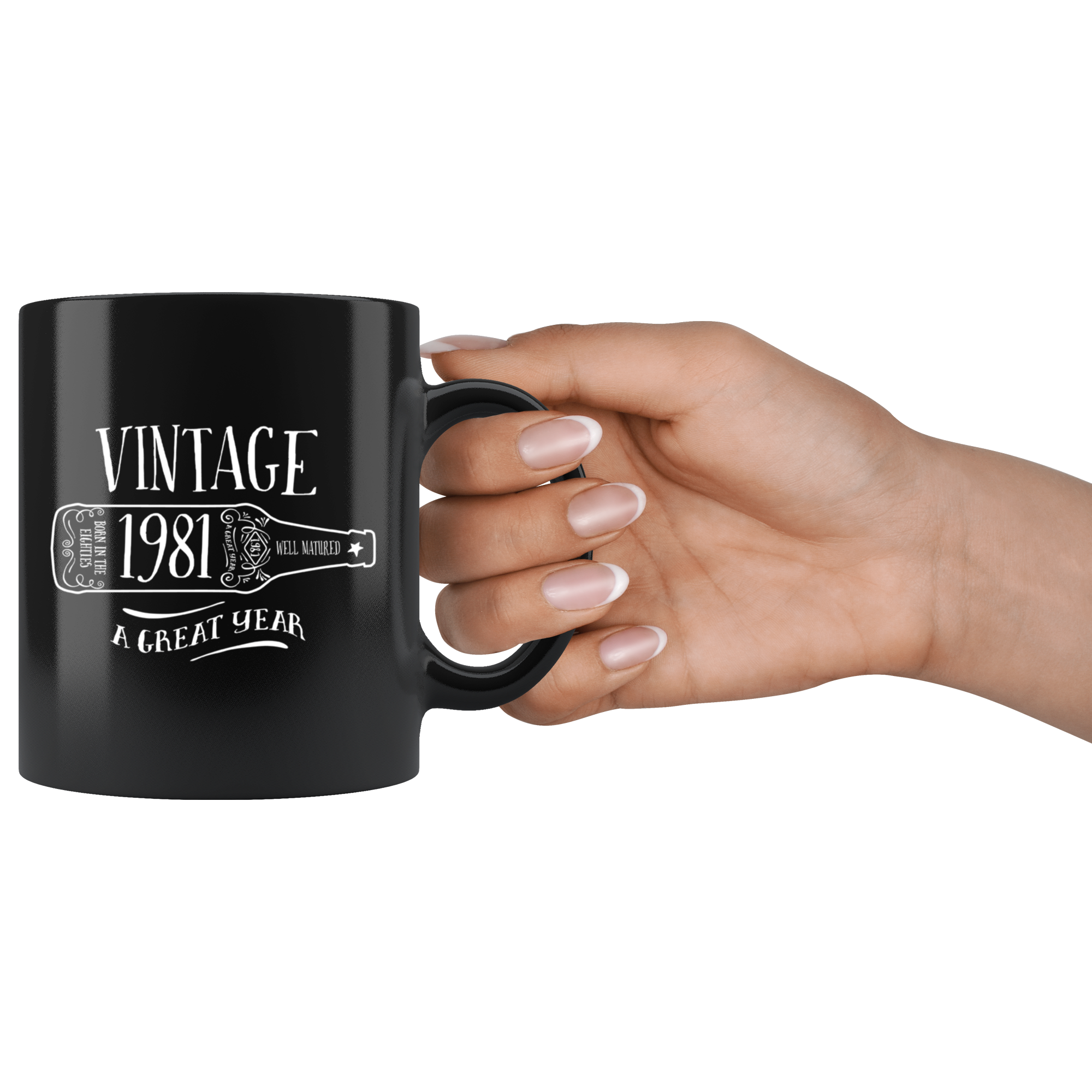 Vintage 1981 - Black Mug