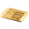 Chef Life Nutrition Facts - Round Edge Wood Cutting Board
