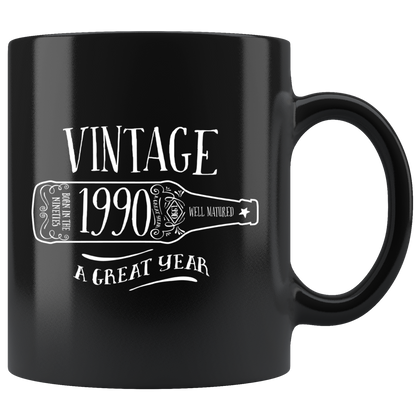 Vintage 1990 - Black Mug