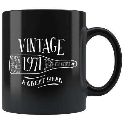 Vintage 1971 - Black Mug
