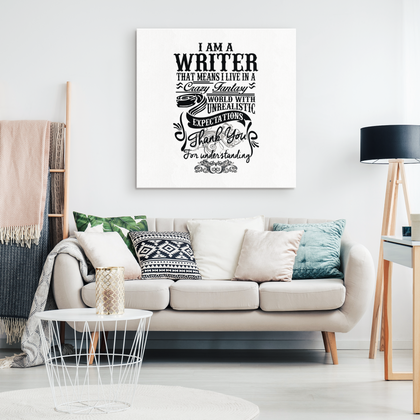 I am A Writer - Canvas Wall Art