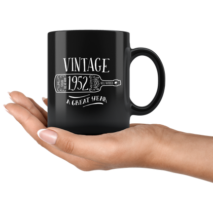 Vintage 1952 - Black Mug