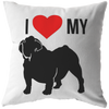 I Love My Bulldog - Pillow