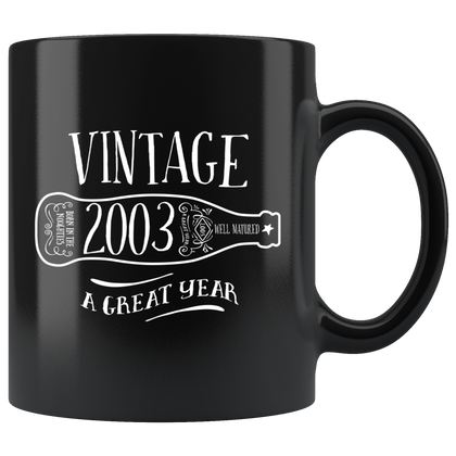 Vintage 2003 - Black Mug