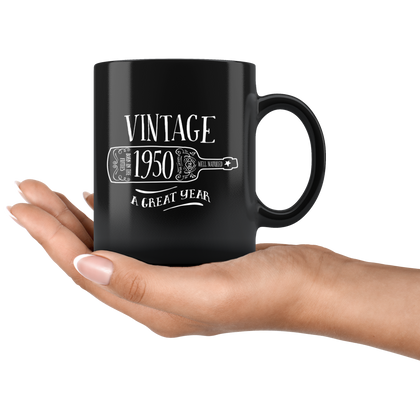 Vintage 1950 - Black Mug