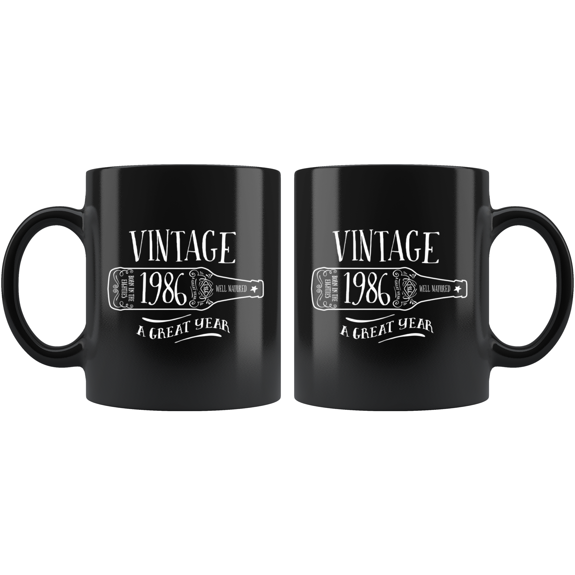 Vintage 1986 - Black Mug