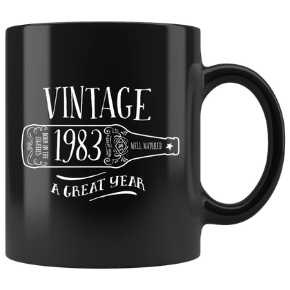Vintage 1983 - Black Mug