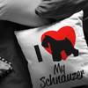 I Love My Schnauzer - Pillow