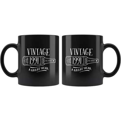 Vintage 1991 - Black Mug
