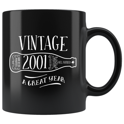 Vintage 2001 - Black Mug