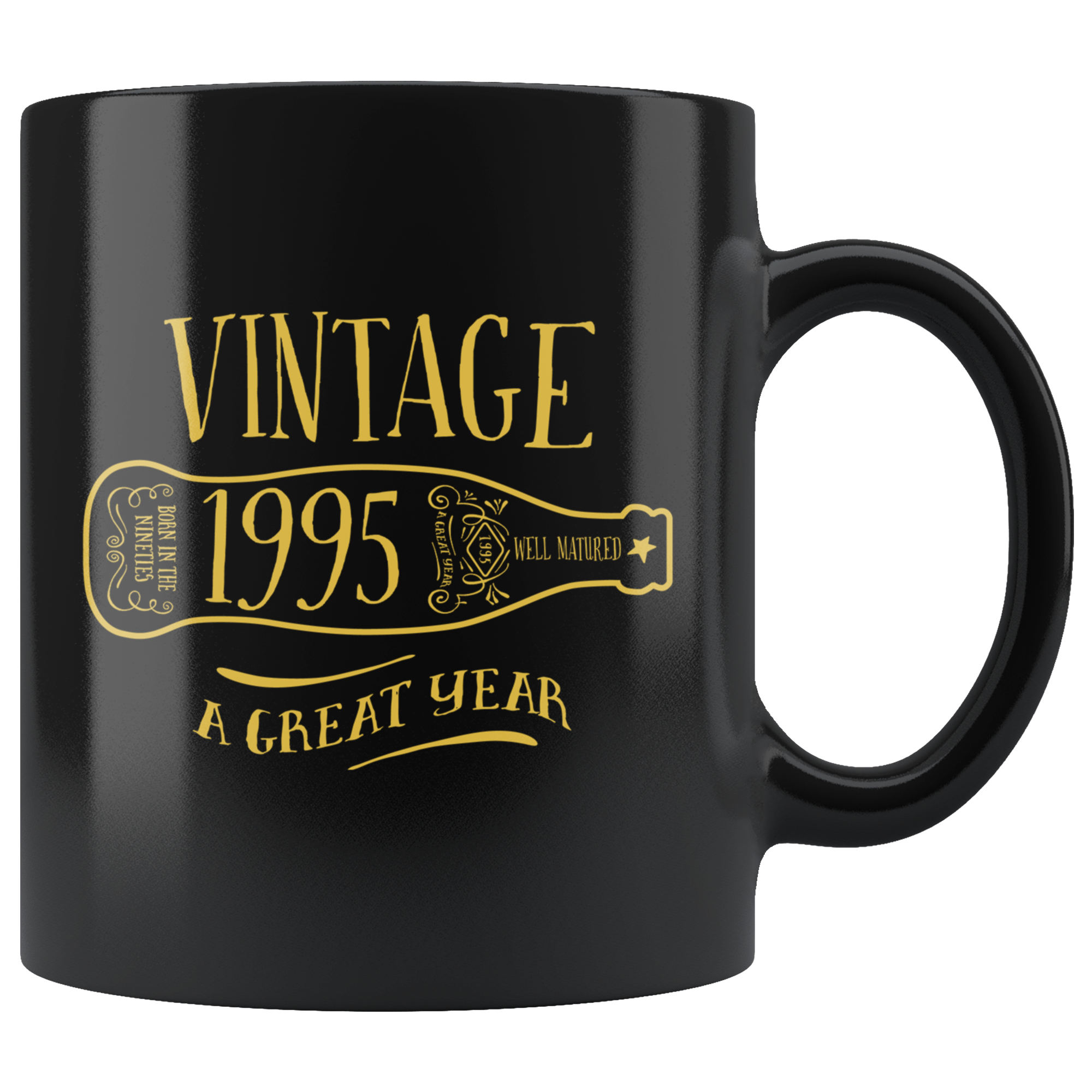 Vintage 1995 - Black Mug