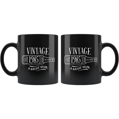 Vintage 1985 - Black Mug