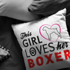 This Girl Loves her BOXER - Pillow