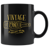 Vintage 1980 - Black Mug