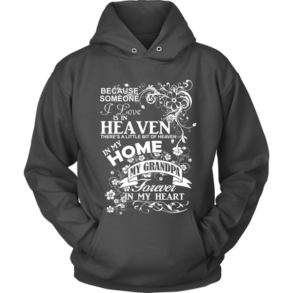 FunkyShirty Heaven Home my Grandpa Forever in my Heart (Women)  Creative Design - FunkyShirty