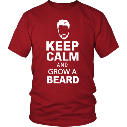 FunkyShirty Keep Calm And Grow a Beard  Creative Design - FunkyShirty