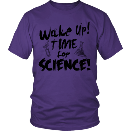 FunkyShirty Wake up,Time for Science (Men)  Creative Design - FunkyShirty