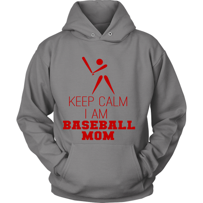 FunkyShirty Keep Calm I am Baseball Mom  Creative Design - FunkyShirty