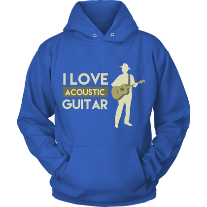 FunkyShirty I Love Acoustic Guitar (Women)  Creative Design - FunkyShirty