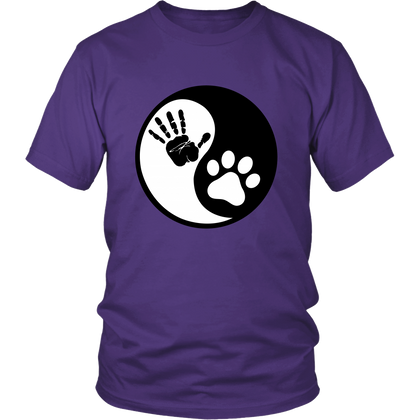 FunkyShirty Hand Paw Yin & Yang (MEN)  Creative Design - FunkyShirty