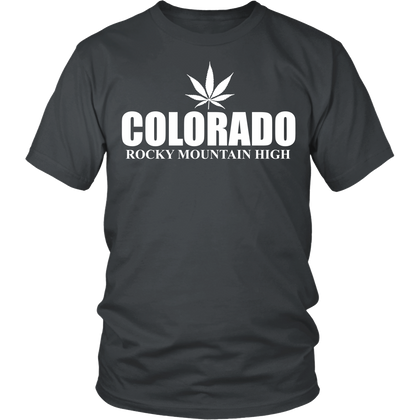 FunkyShirty Colorado Rocky Mountain High (Men)  Creative Design - FunkyShirty