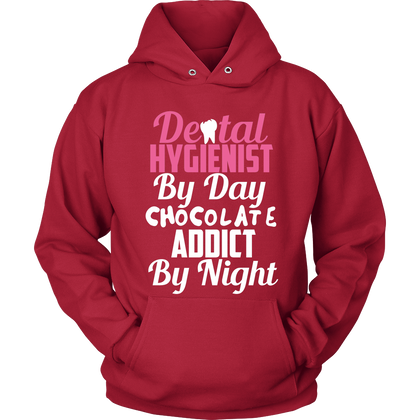 FunkyShirty Dental Hygienist by day Chocolate Addict by Night (Women)  Creative Design - FunkyShirty