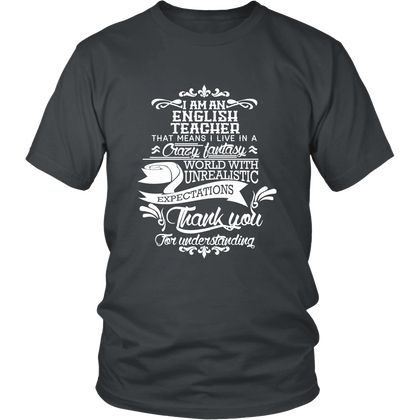 FunkyShirty English Teacher (Men)  Creative Design - FunkyShirty