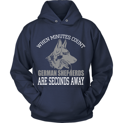 FunkyShirty When Minutes Count German Shepherd are Seconds Away (Women)  Creative Design - FunkyShirty