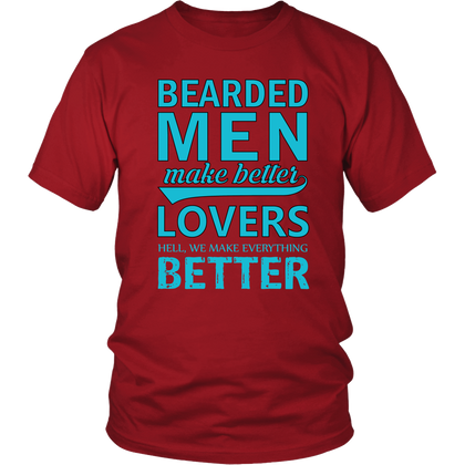 FunkyShirty Bearded Man Lover's Better  Creative Design - FunkyShirty