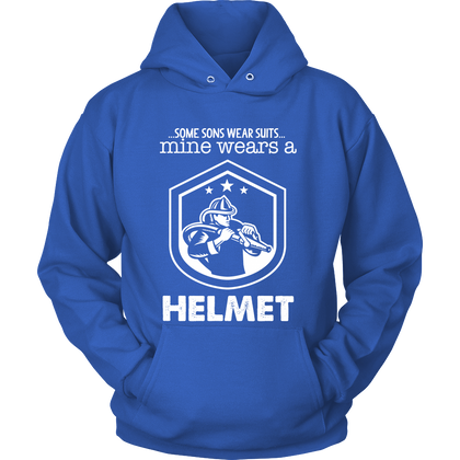 FunkyShirty Some Sons Wear Suits Mine Wears a  Helmet (Women)  Creative Design - FunkyShirty