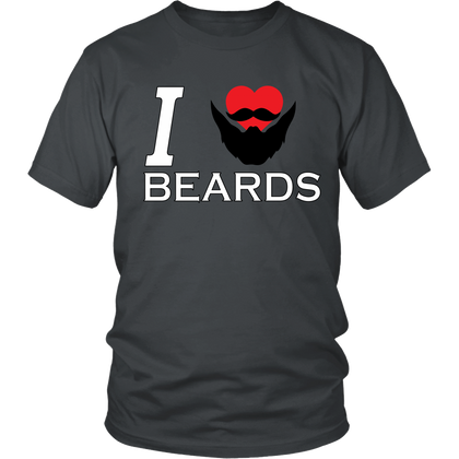 FunkyShirty I Love Beards  Creative Design - FunkyShirty