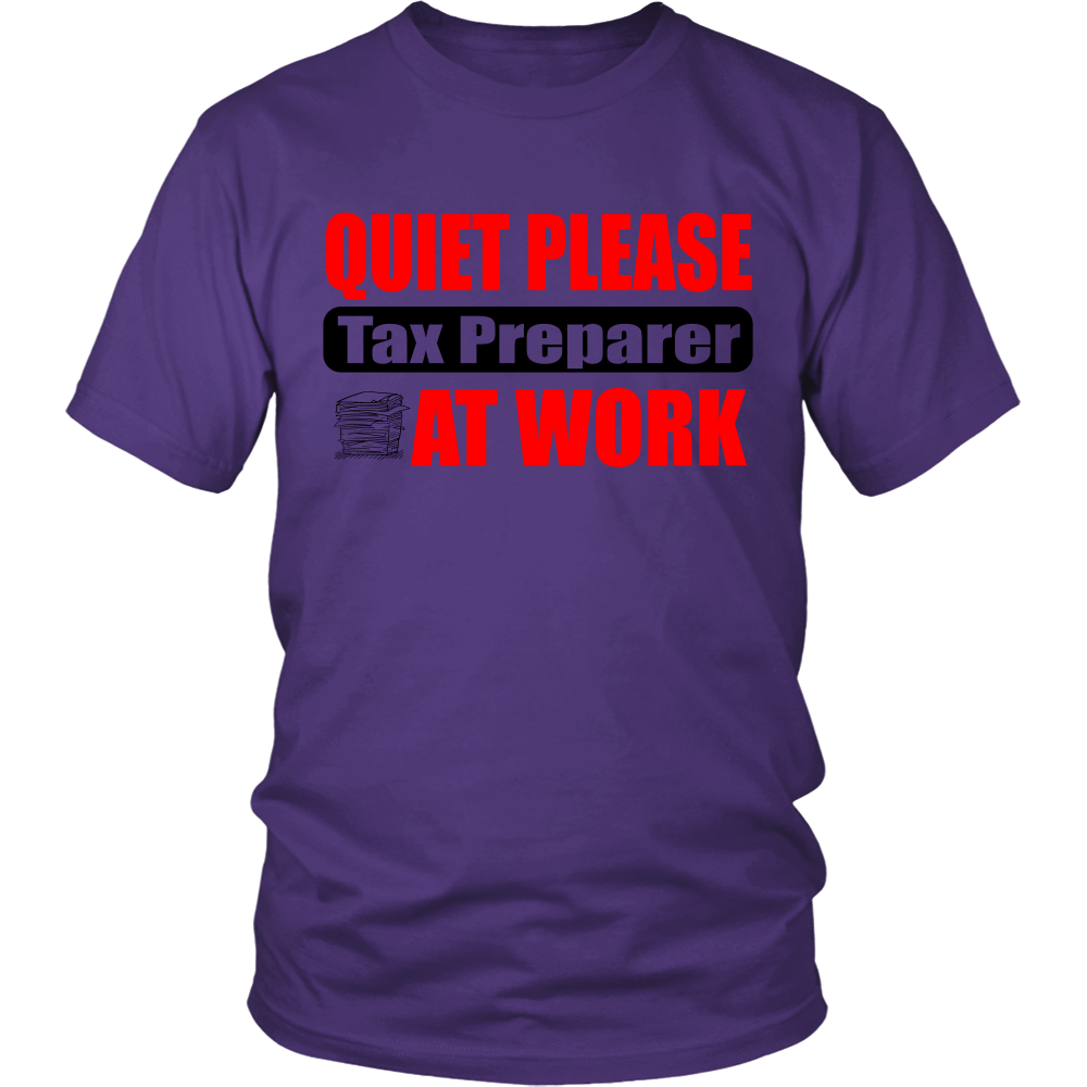 Quiet Please Tax Preparer at Work (MEN)
