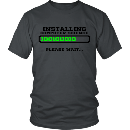 FunkyShirty Installing Computer Science Please Wait.. (Men)  Creative Design - FunkyShirty