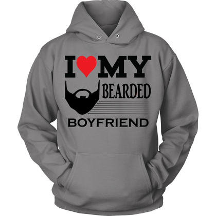 FunkyShirty I Love my Bearded Boyfriend  Creative Design - FunkyShirty