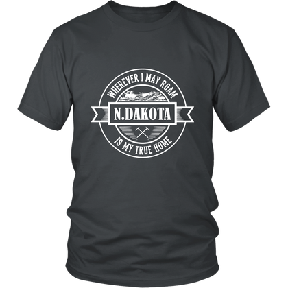 FunkyShirty North Dakota is my True Home (MEN)  Creative Design - FunkyShirty