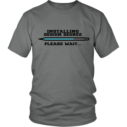 FunkyShirty Installing Design Degree Please Wait.. (Men)  Creative Design - FunkyShirty
