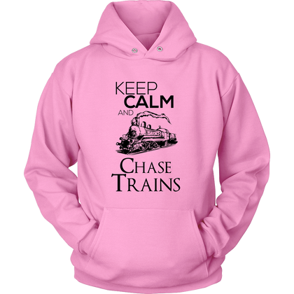 FunkyShirty Keep Calm and Chase Trains (Women)  Creative Design - FunkyShirty