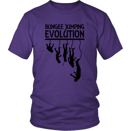 FunkyShirty Bungee jumping Evolution (Men)  Creative Design - FunkyShirty