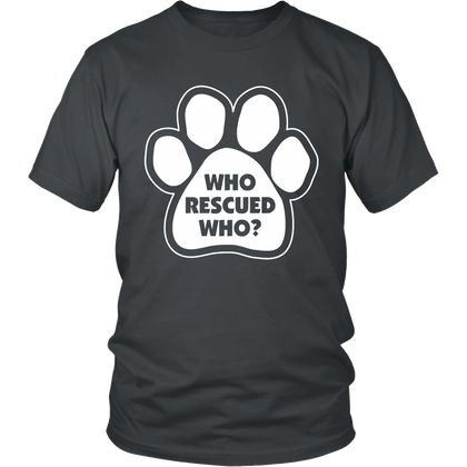 FunkyShirty Who Rescued Who? (Men)  Creative Design - FunkyShirty