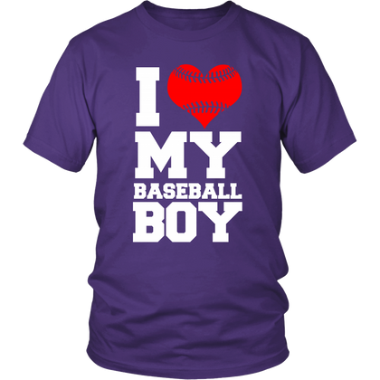 FunkyShirty I Love my Baseball Boy (Men)  Creative Design - FunkyShirty